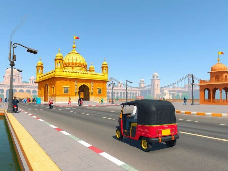 Golden Temple Tuk Tuk local versions showing different Indian regions